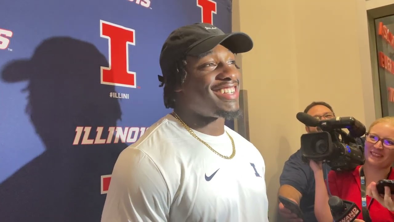 Illini linebacker Matthew Bailey post game vs. Western Michigan 