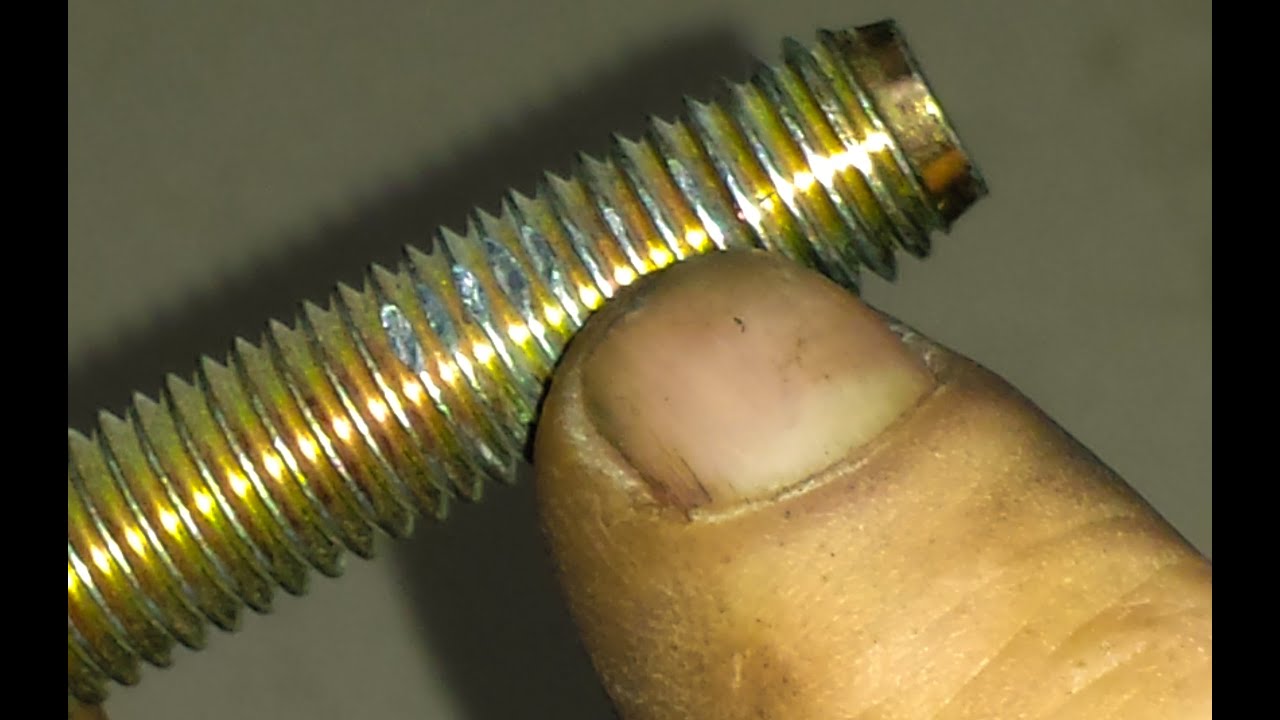 Como reparar roscas de tornillos y tuercas