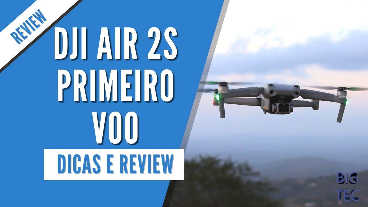 DJI Air 2S Primeiro Voo - Tutorial | Review - É bom mesmo? PT