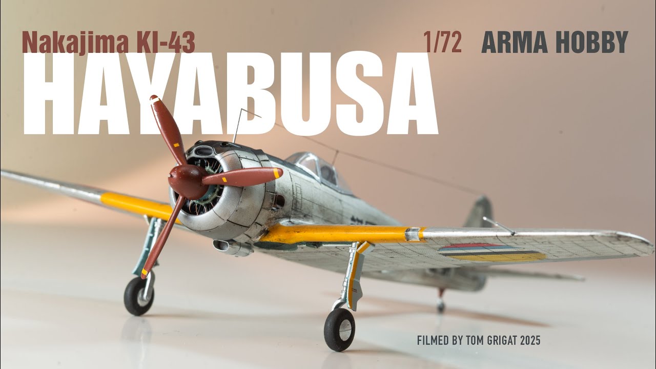 Manchukuo Hayabusa Ki-43 II – Epic Foil Finish & Custom Masks | 1/72 Arma Hobby stopmotion