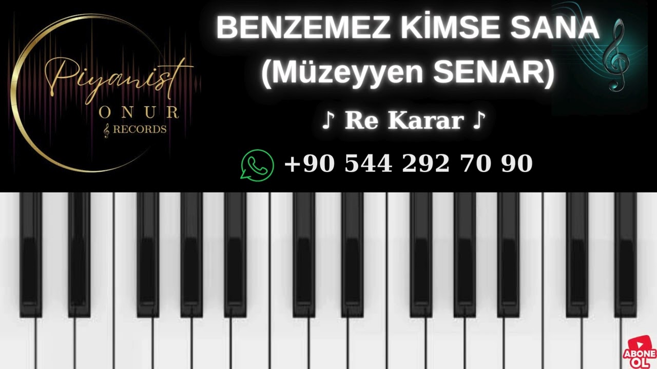 BENZEMEZ KİMSE SANA / Müzeyyen SENAR / Re Karar / Altyapı / Korg Pa 4x