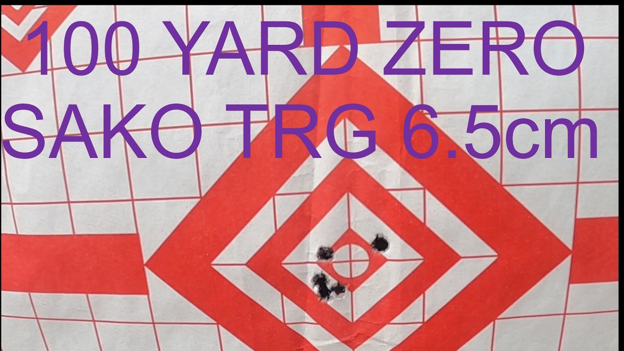 100  YARD ZERO SAKO TRG 6 5 CREEDMOOR