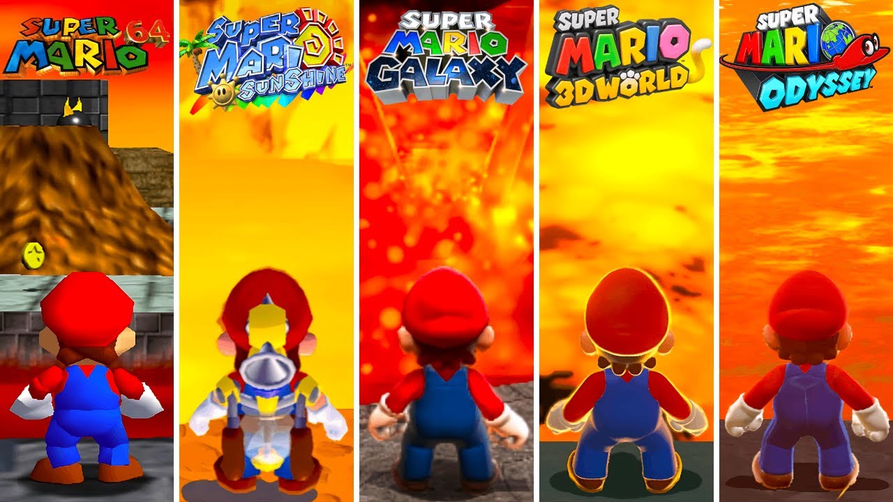 Evolution of Lava Levels in 3D Super Mario Games (1996-2025)