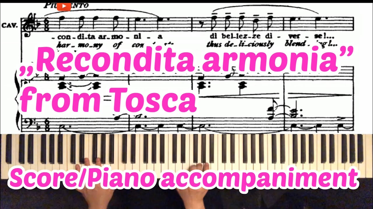 'Recondita armonia' : Tosca : Karaoke : Piano accompaniment : Choice Piano Berlin