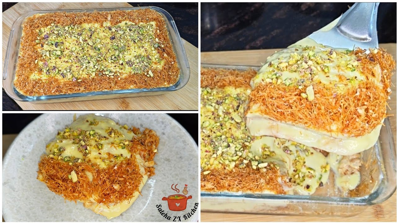 EID SPECIAL CUSTARD KUNAFA DESSERT| CREAMY CUSTARD KUNAFA RECIPE| KUNAFA CUSTARD| DESSERT EIDSPECIAL