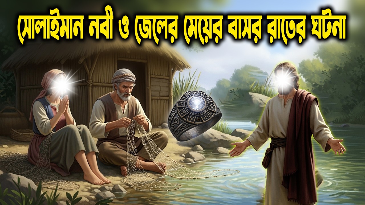 সোলাইমান (আঃ) এর আংটি ও জেলের মেয়ের সাথে বাসর রাতের ঘটনা | Islamic Story Bangla