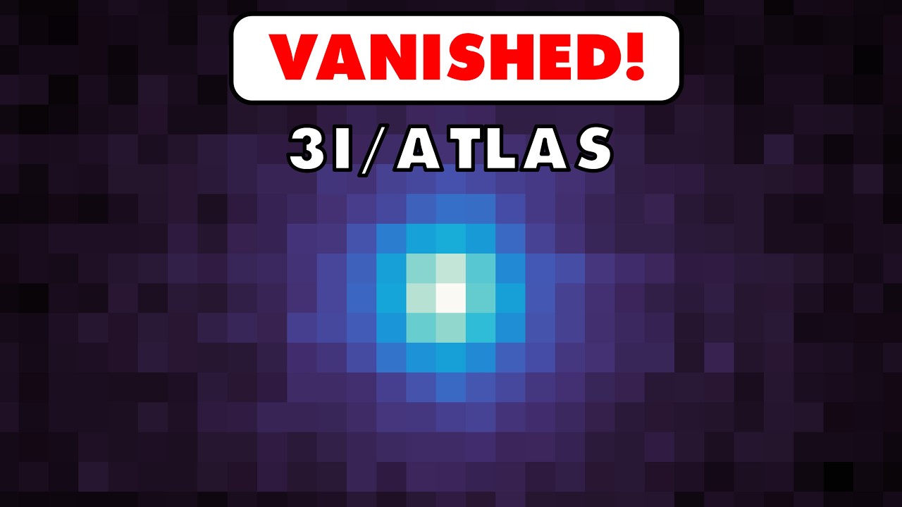 IT TOOK THIS 3I/ATLAS PICTURE AND THEN VANISHED FOREVER!