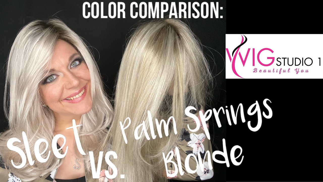 Jon Renau COLOR COMPARISON | Sleet 60S18 Vs Palm Springs Blonde FS17/101S18 | WIGGIN WITH CHRISTI