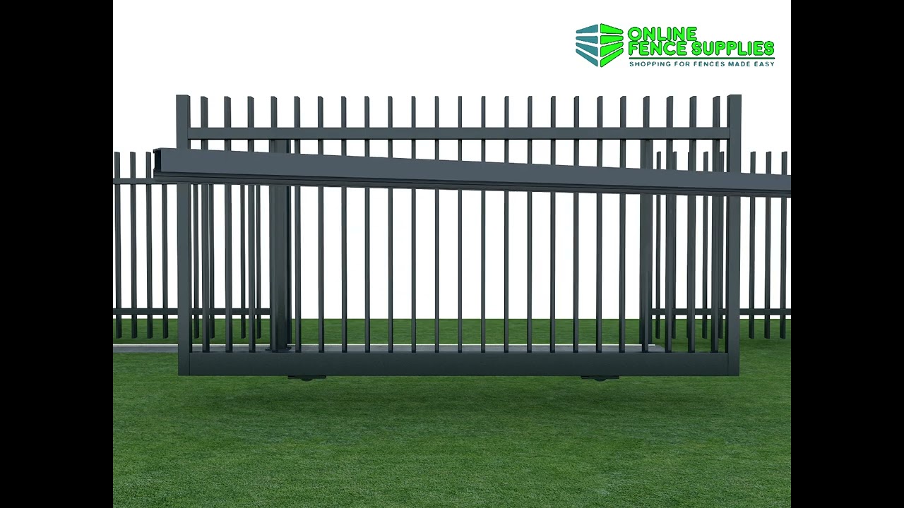 How to Install the Aluminium Vertical Blade Sliding Gate - Online Fence Supplies