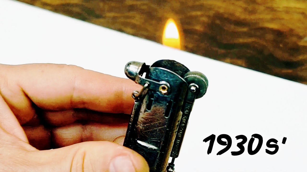 Old Antique Rusty Windproof Trench Lighter Restoration - Petrol Lighters