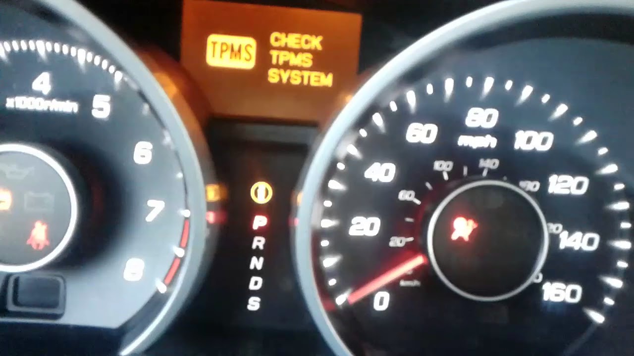 Acura tl 2012 tsx tlx tpms sensor error what to do
