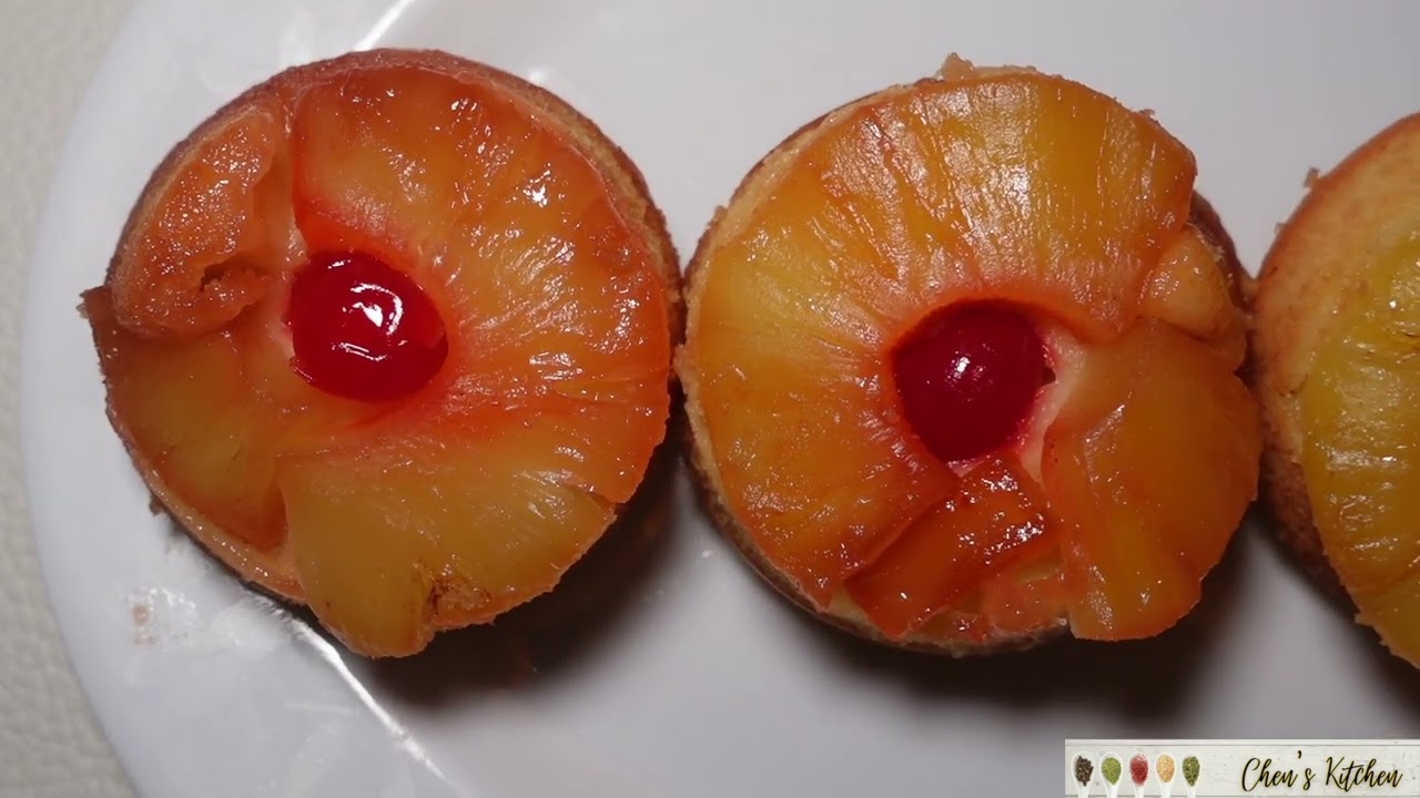 Pineapple Upside Down Cupcakes | Chen's Kitchen