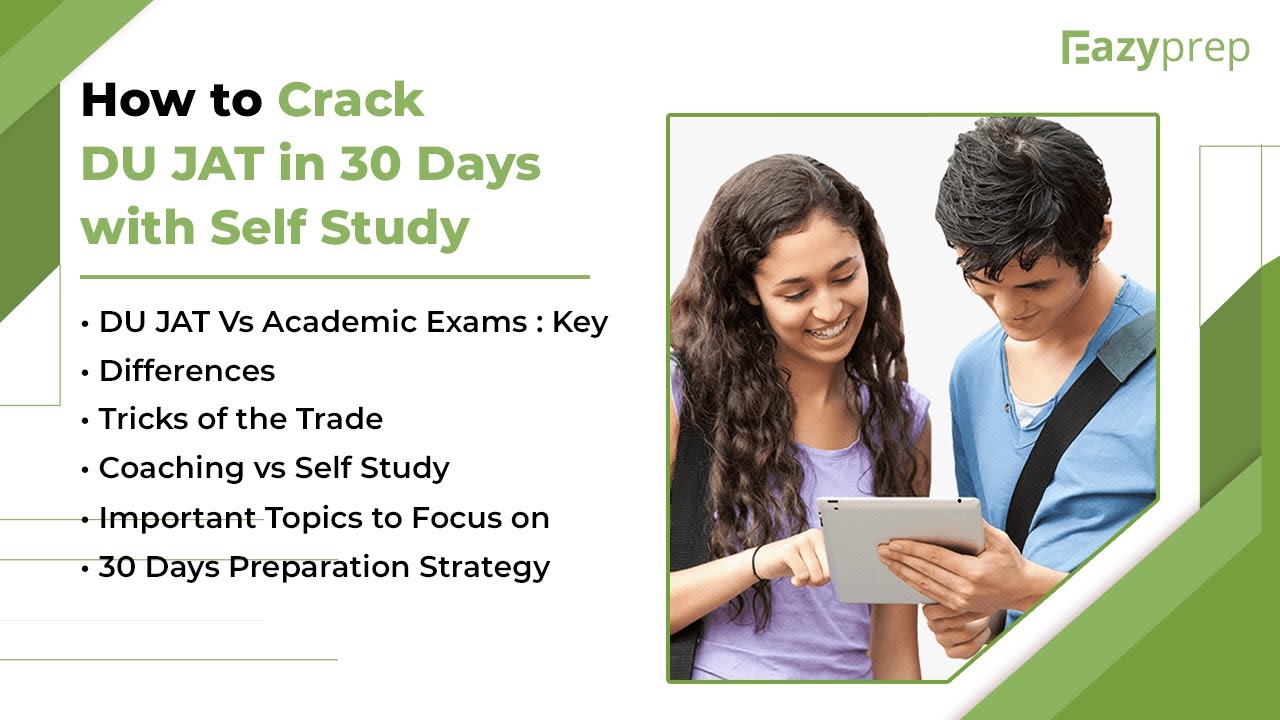 How to crack DU JAT in 30 days with self study? | No Coaching Required | Eazyprep