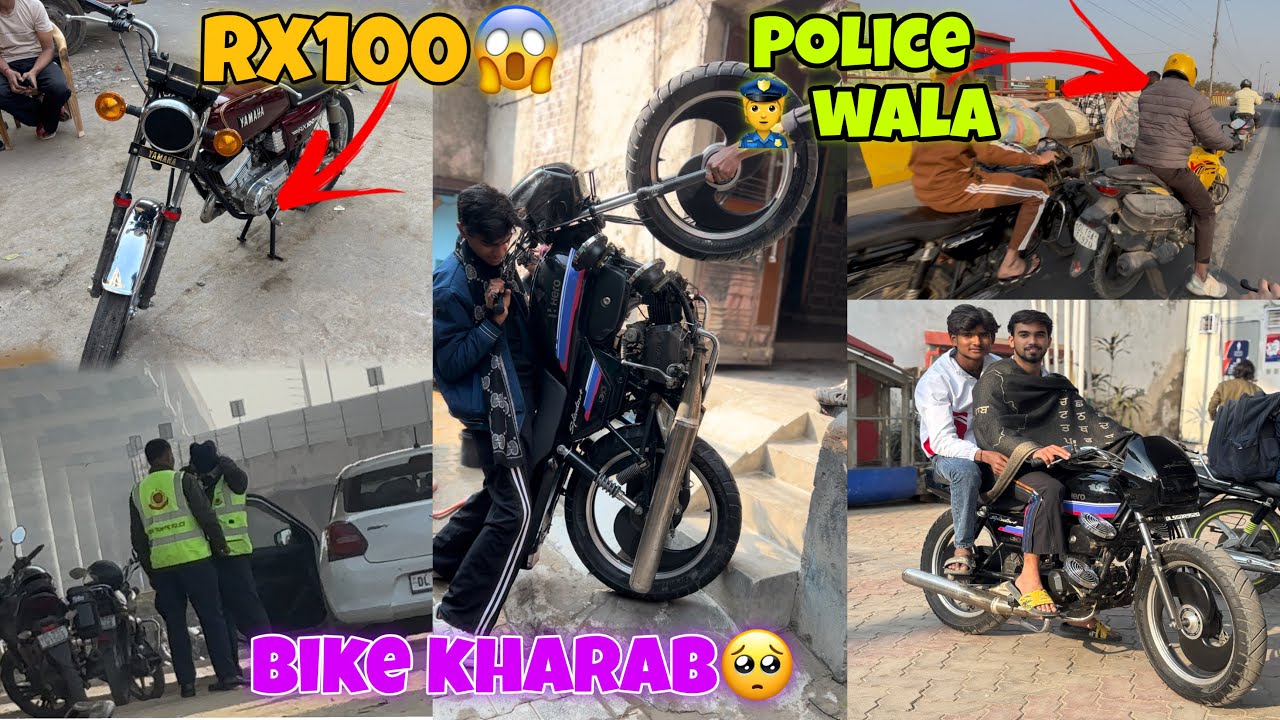 Police 👮 piche 😱लग गए Rx100 full रिस्टोर 