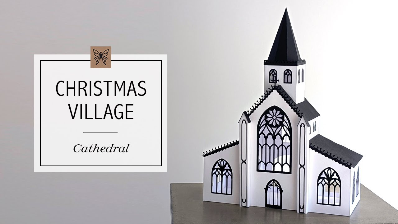 How to Assemble a 3D Paper Cathedral | Cricut SVG File Tutorial
