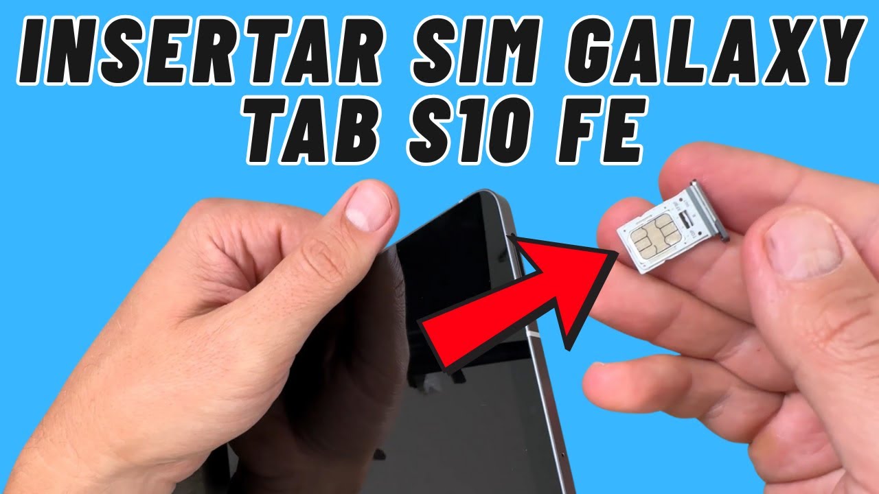 Cómo insertar una tarjeta SIM y memoria SD en Samsung Galaxy Tab S10 FE