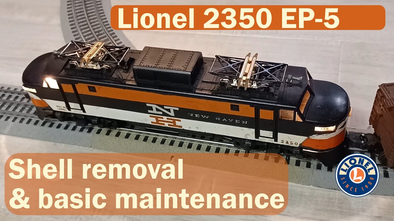 How to Fix Lionel Trains Postwar , 2350 EP5. Remove Shell and General Maintenance.