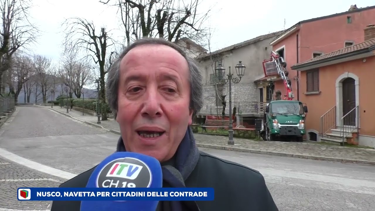 A Nusco il servizio navetta per gli anziani che vivono nelle contrade: percorre 50 km quadrati