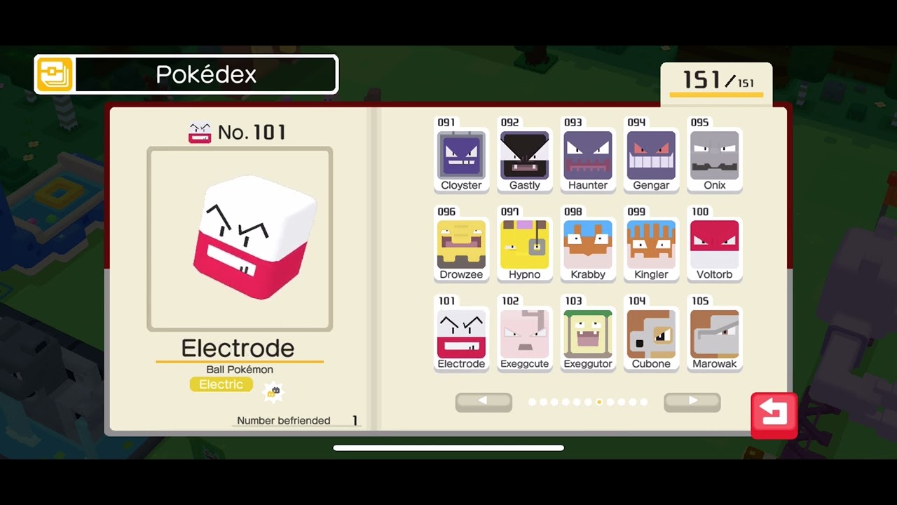 PokeDex Update! 151/151 Plus Cries of Each Pokemon! | Pokemon Quest