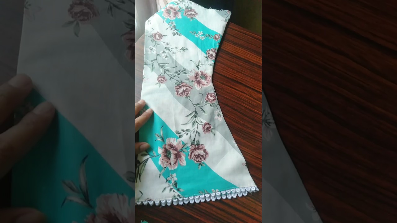 Pakistani sleeve। Bell Bottom sleeve design cutting and stitching #sorts #viral #viralshorts#