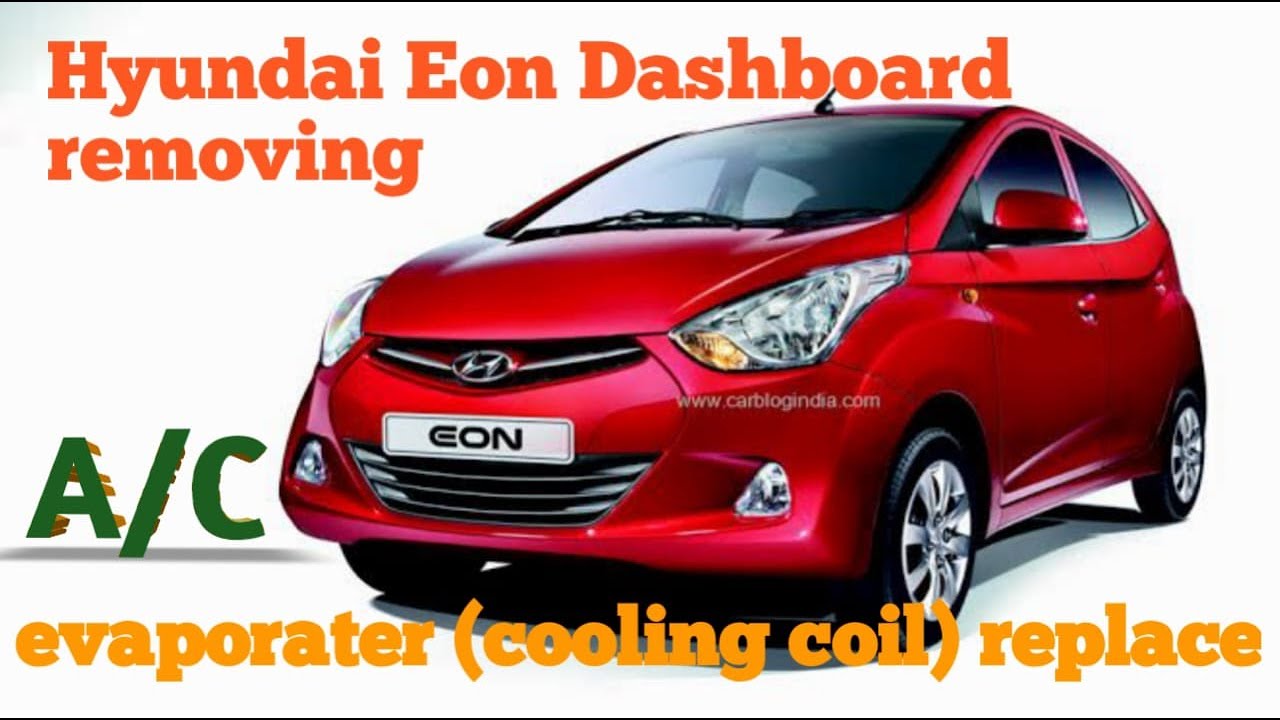 Hyundai eon dashboard removing & A/C evaporator (cooling coil) replace