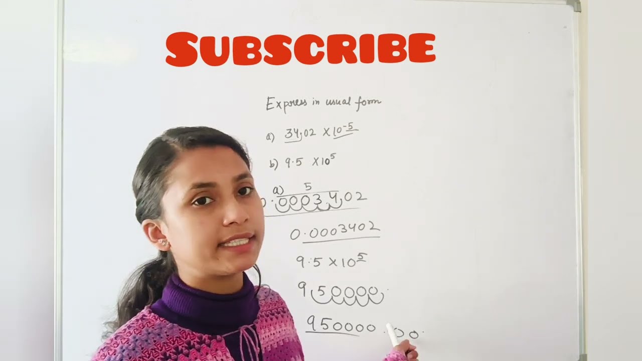 to convert into usual form | Class 8th math | Express into usual form