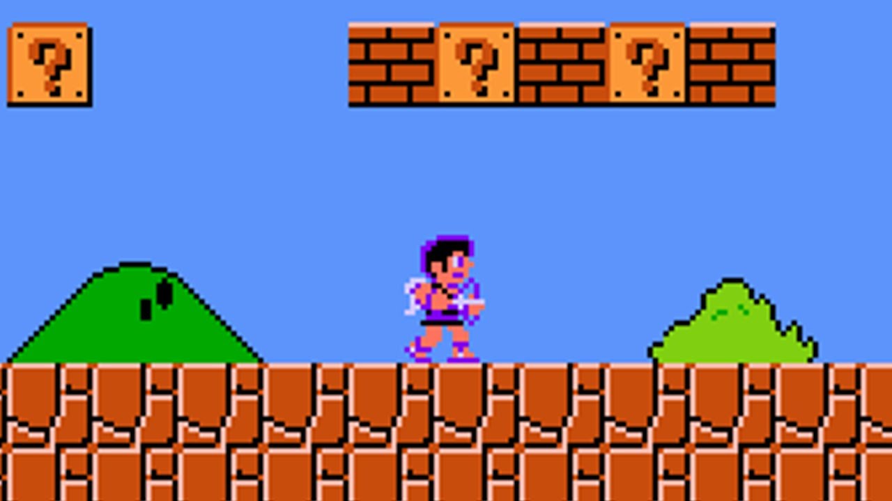 Super Mario Bros. Crossover - Kid Icarus as Dark Pit (PC) - Gameplay
