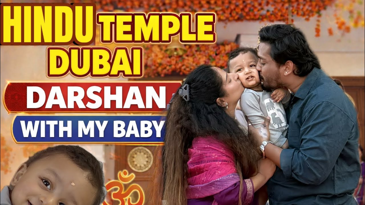 Finding peace in Dubai 🌸🕉️ | A soulful visit to Hindu Temple Jebel Ali with my baby 💛 