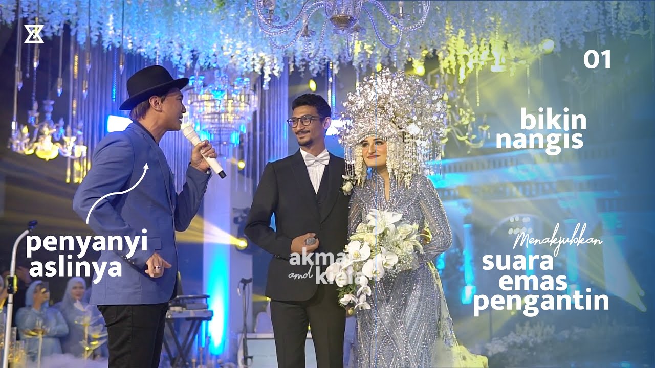 BIKIN NANGIS, Pengantin Nyanyi, Diterusin Penyanyi Aslinya | Anji - Bidadari Tak Bersayap