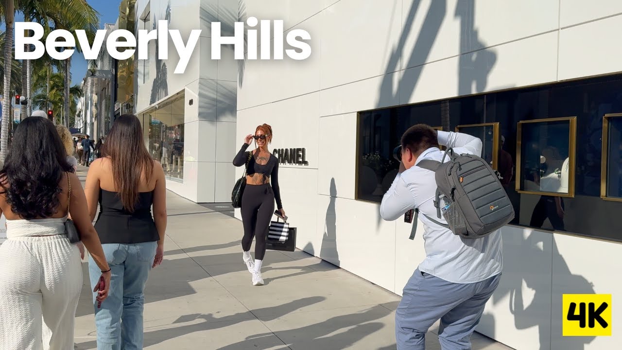 Holiday Glam, Style & Supercars ✨ Rodeo Drive Beverly Hills Walk 4K