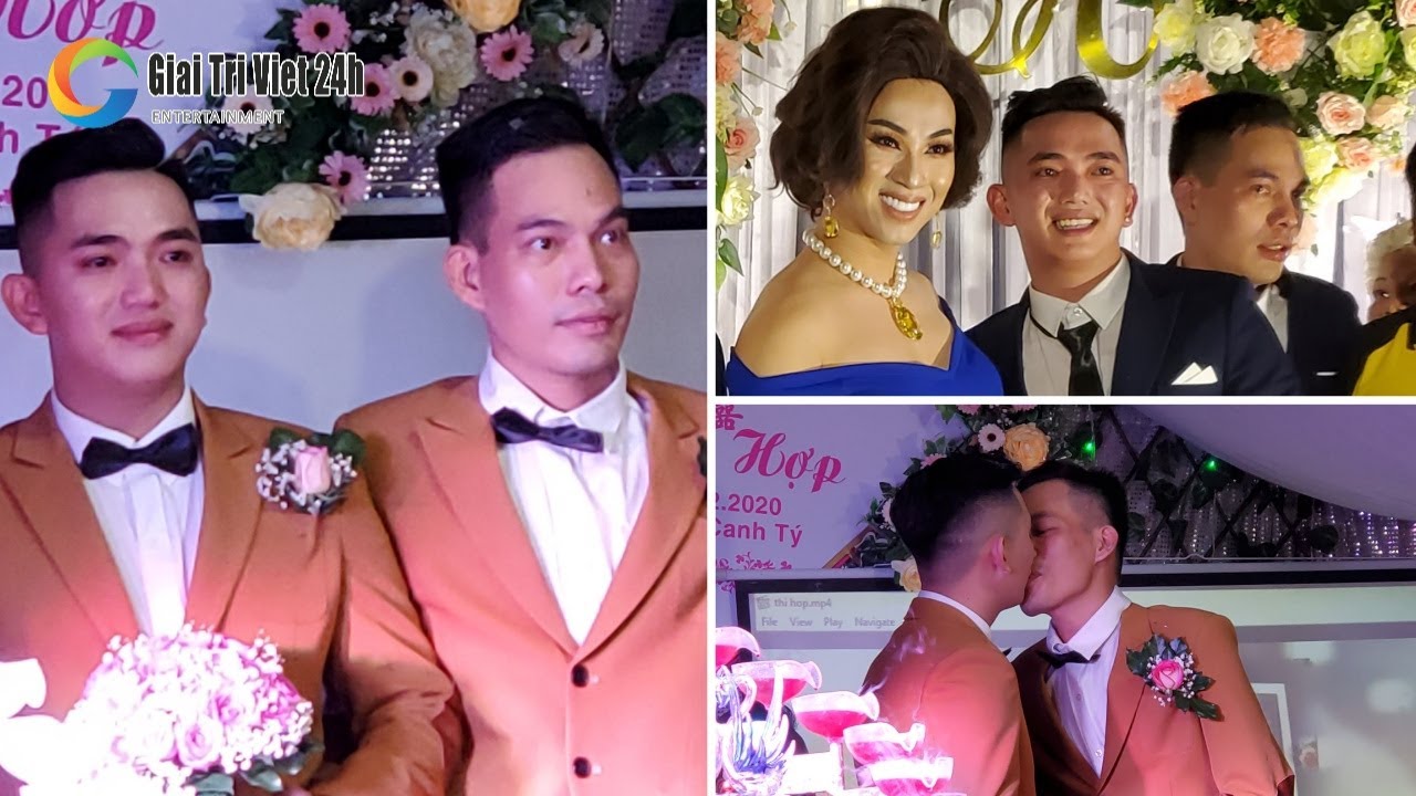Đám cưới LGBT đồng tính nam cô dâu chú rể bật khóc cùng Lộ Lộ và Đoàn lô tô Sài Gòn Tân Thời