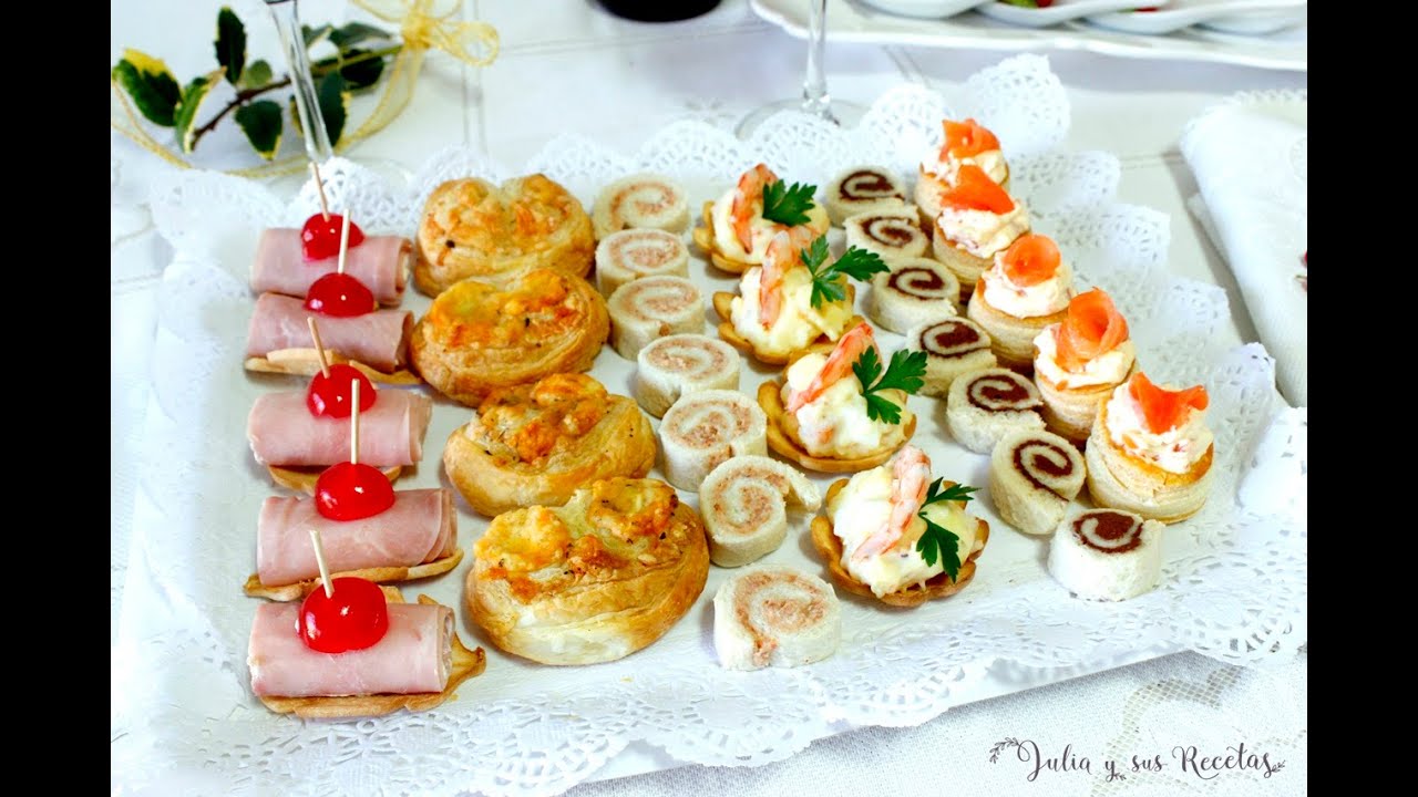 Canapés variados para Navidad🎄FACILÍSIMOS!