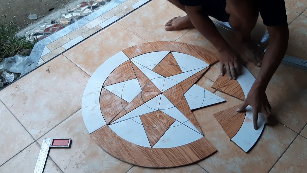 membuat marble granit 3D & desain dekorasi lantai  sangat simpel