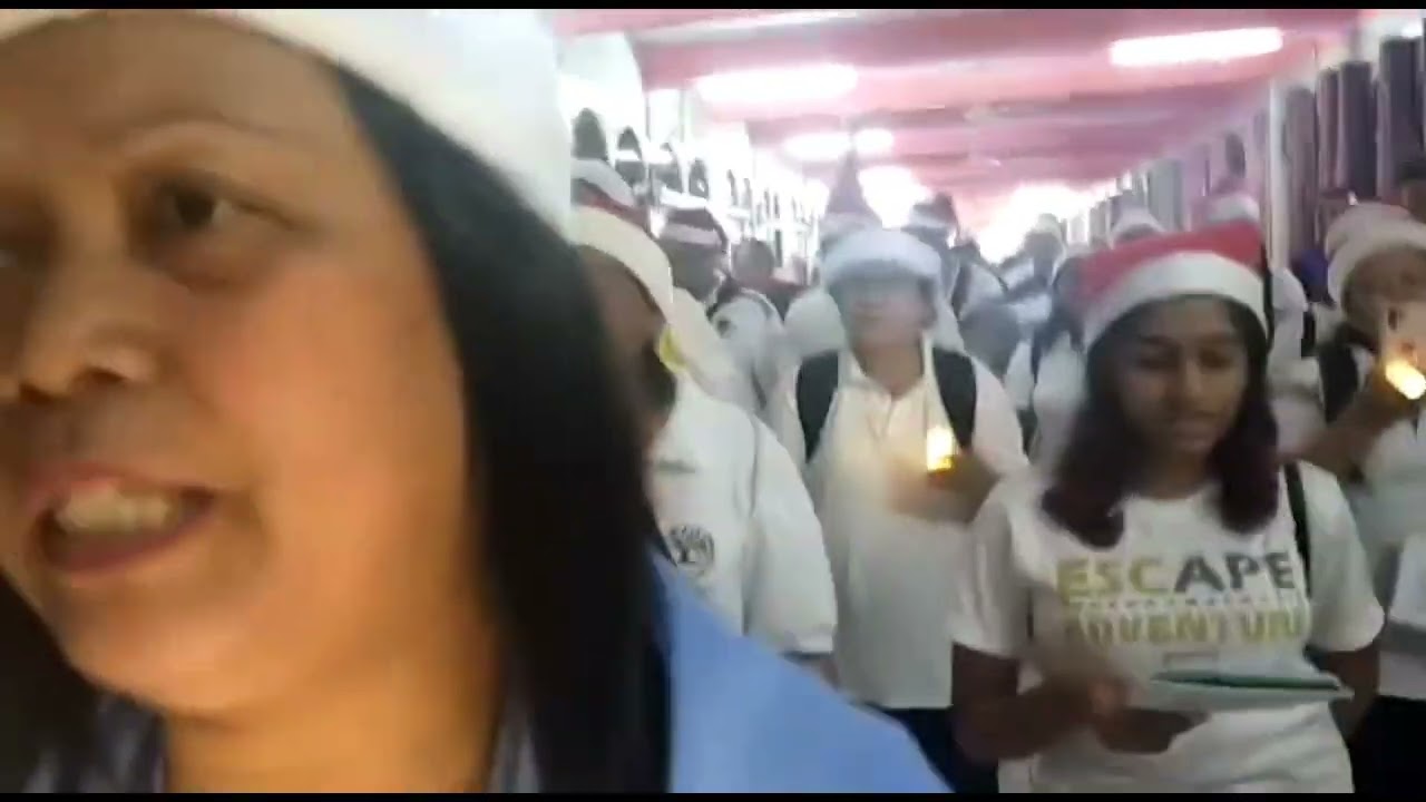 Kemeriahan karoling di Rumah Thaedeus,Kampung Pulau Berunai, Mendamit, Limbang