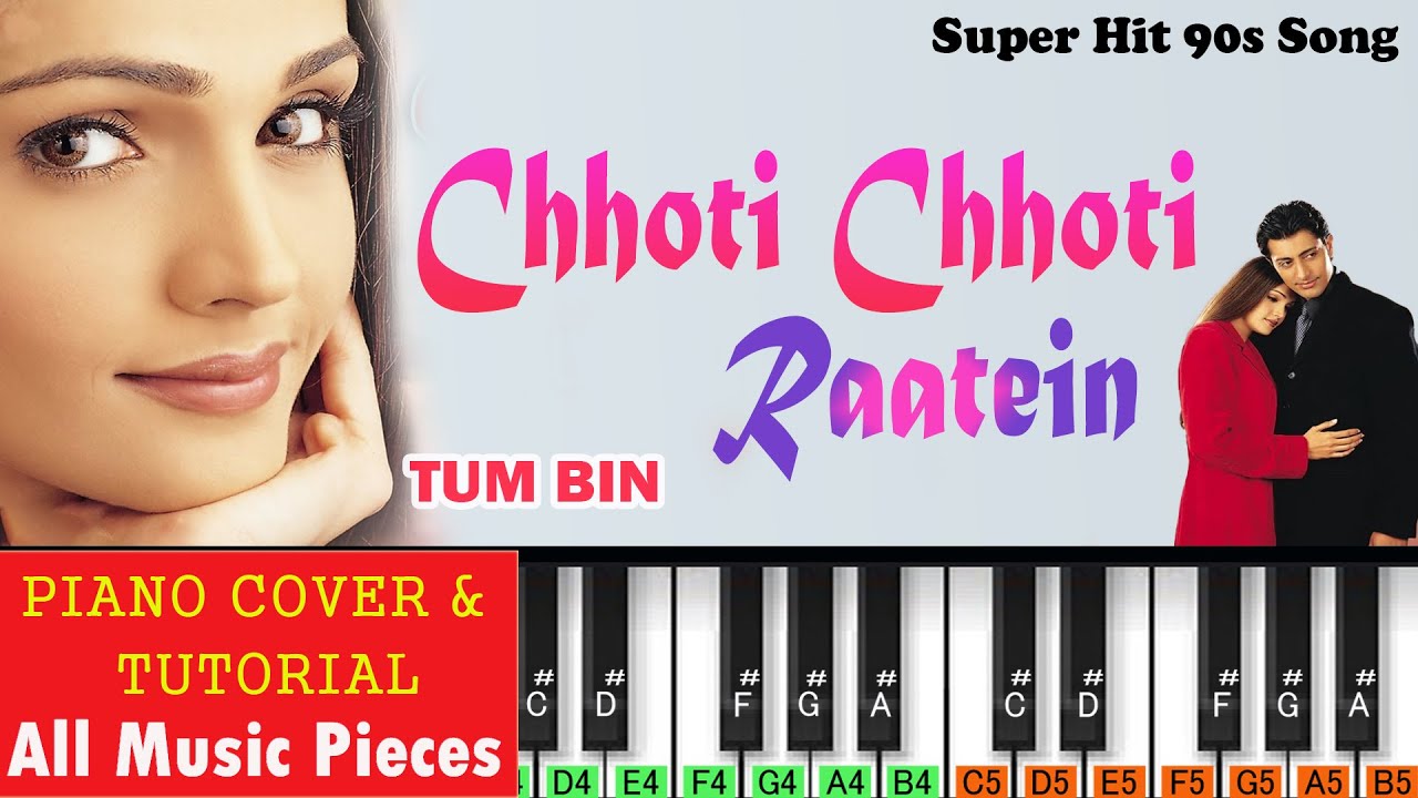 छोटी छोटी बातें पियानो | Choti Choti Raatein Piano Tutorial | Tum Bin (2001)