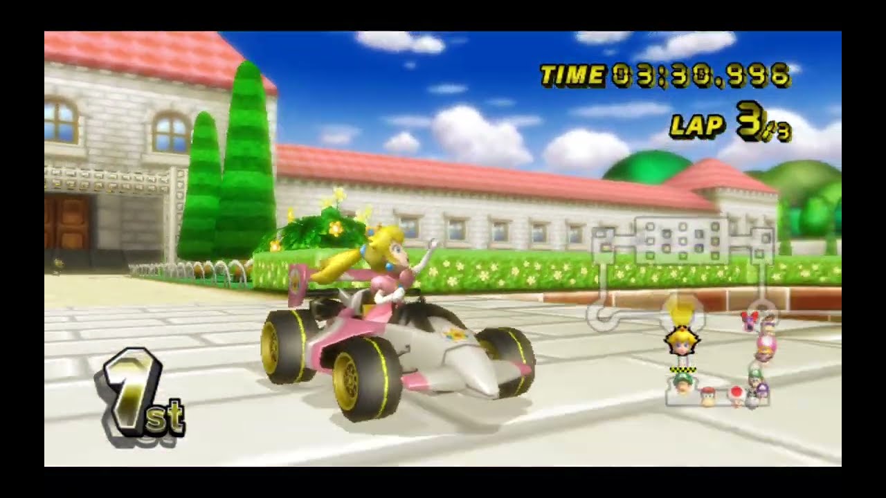 Mario Kart Wii Gameplay ( Peach)