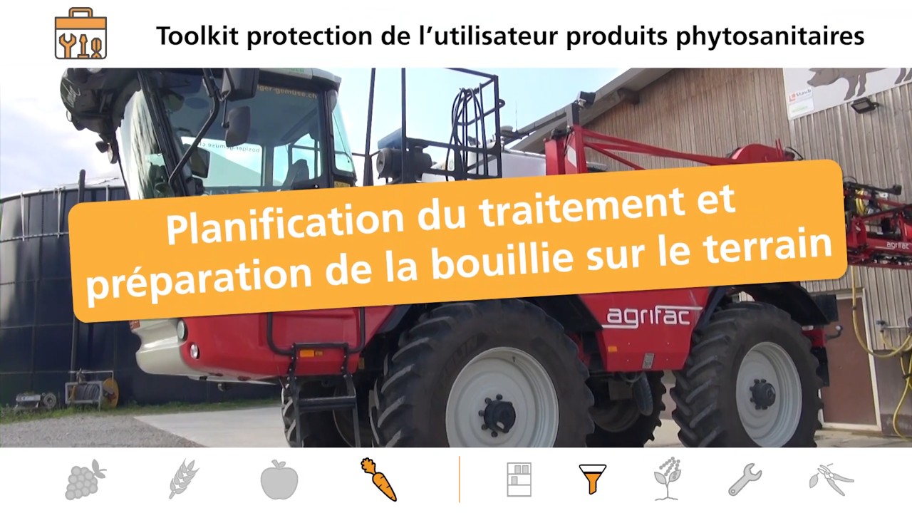 Mélange et épandage en cultures maraîchères (plein champ) : Planification et protection personnelle
