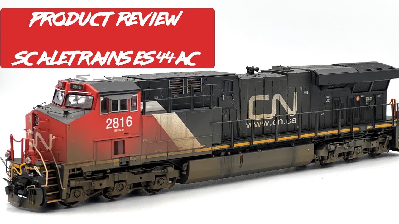 Масштаб HO - Обзор счетчика заклепок Scaletrains CN ES44AC, что он будет тянуть?