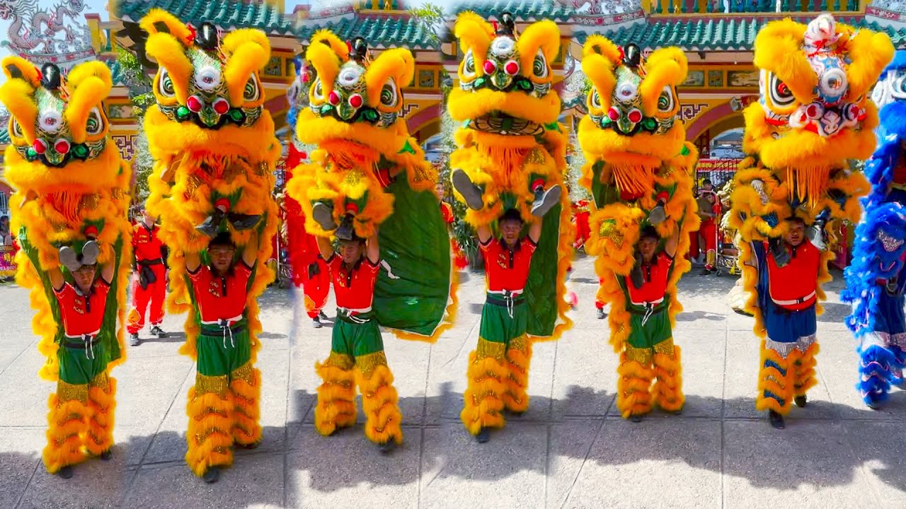 Múa Lân Hay Nhất Tết 2026 Khai Quang Điểm Nhãn Lân Sư Rồng - LSR Minh Nghĩa cúng Chùa Ông Bình Dương