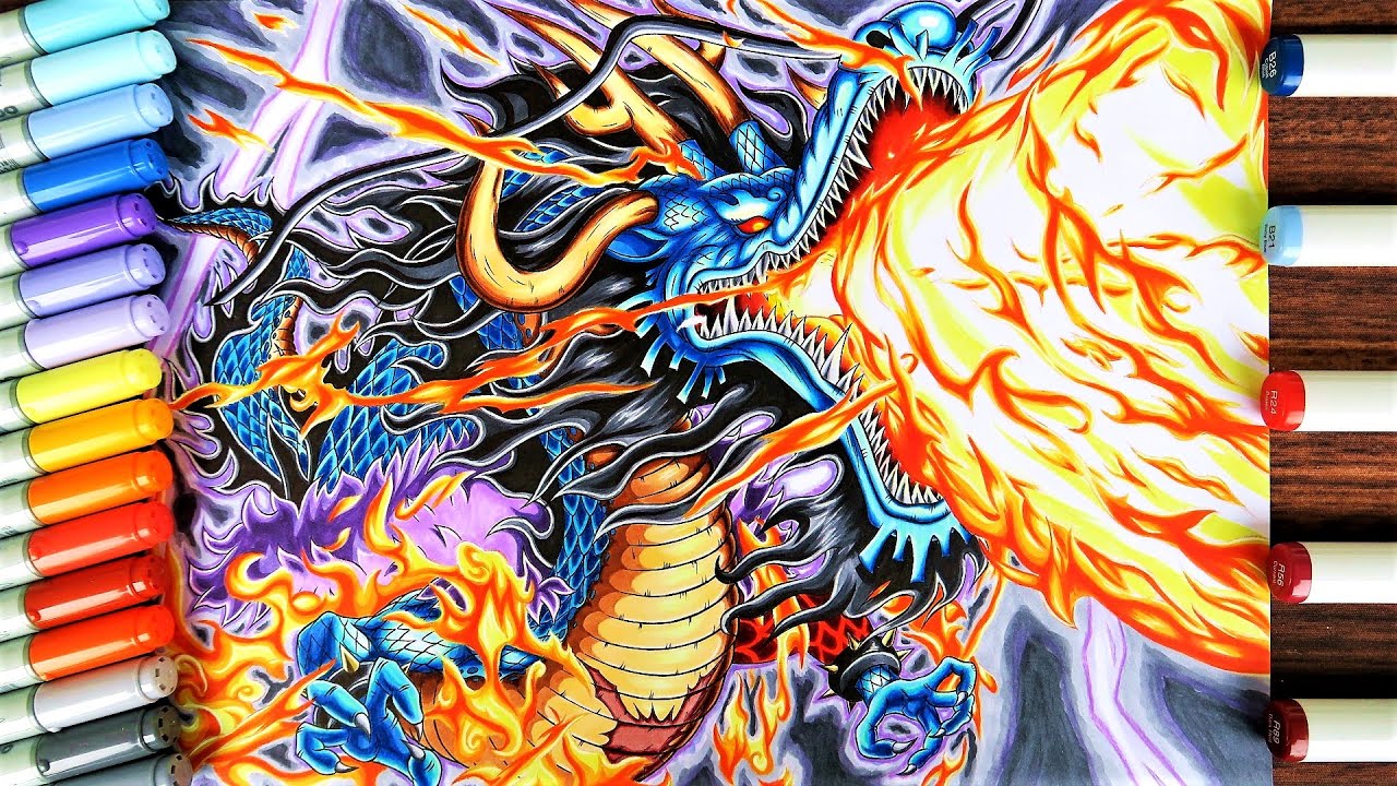 Drawing Kaido | Dragon Form - One Piece