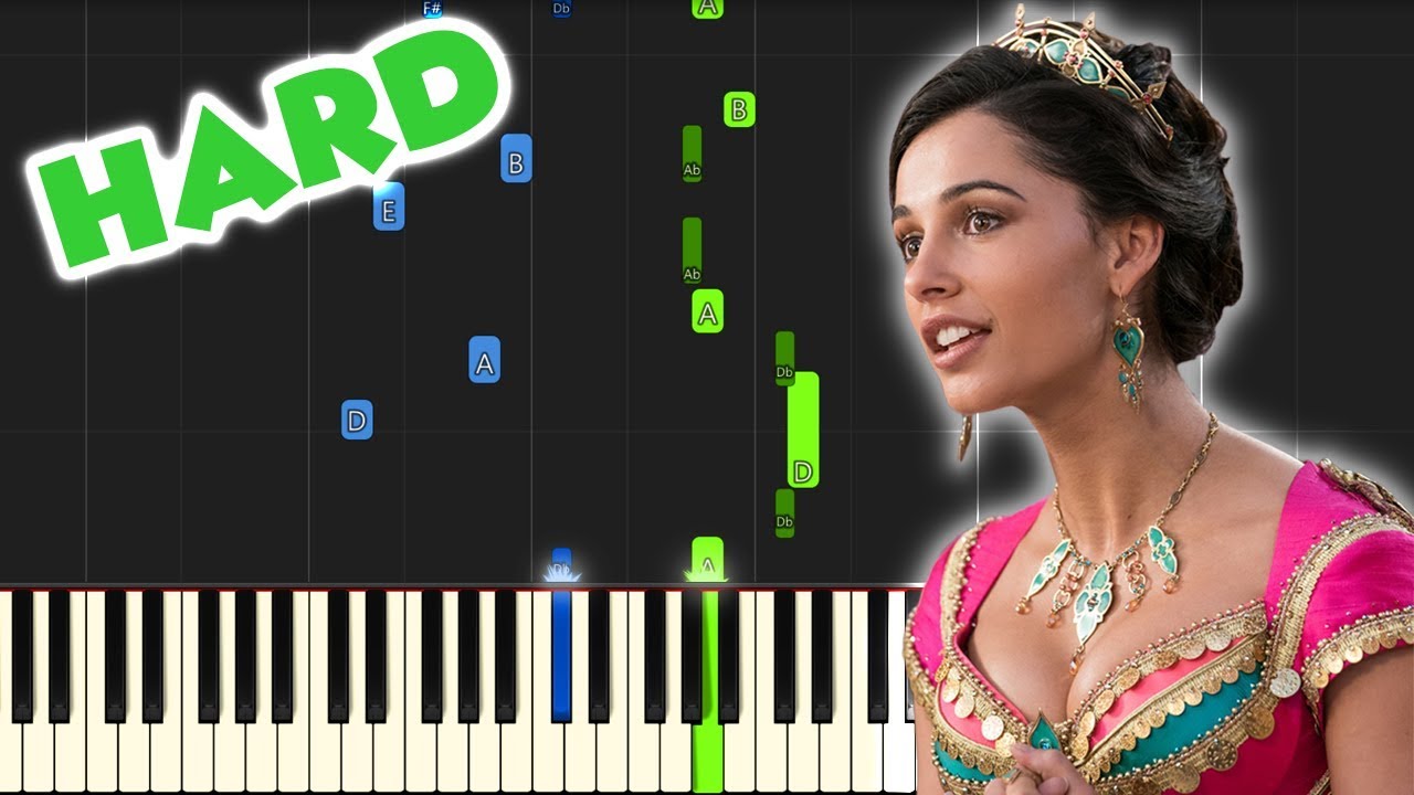 Speechless - Aladdin (Naomi Scott) | HARD PIANO TUTORIAL + SHEET MUSIC by Betacustic