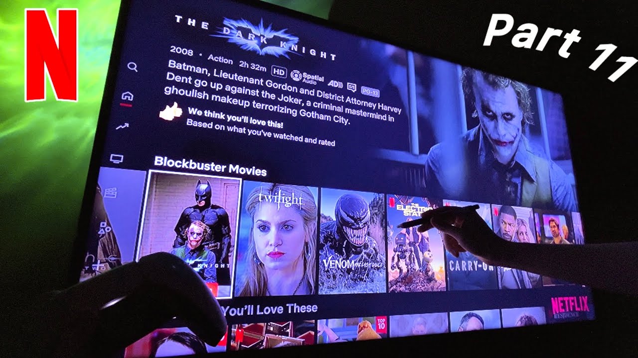 ASMR | Scrolling Through Netflix Movies 🍿 (tv tracing + whisper ramble) pt 11