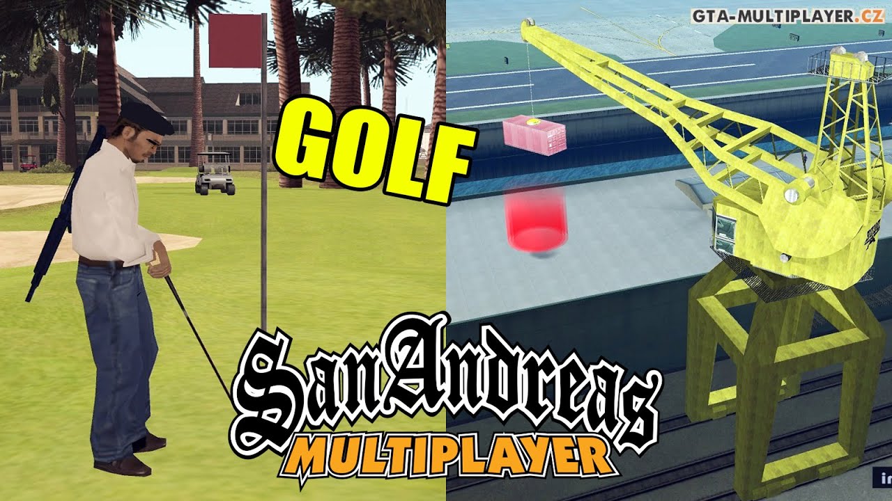 Crane Operator Job, Golf Minigame, Axe of Fury in GTA San Andreas Multiplayer | WTLS Server NEWS #6