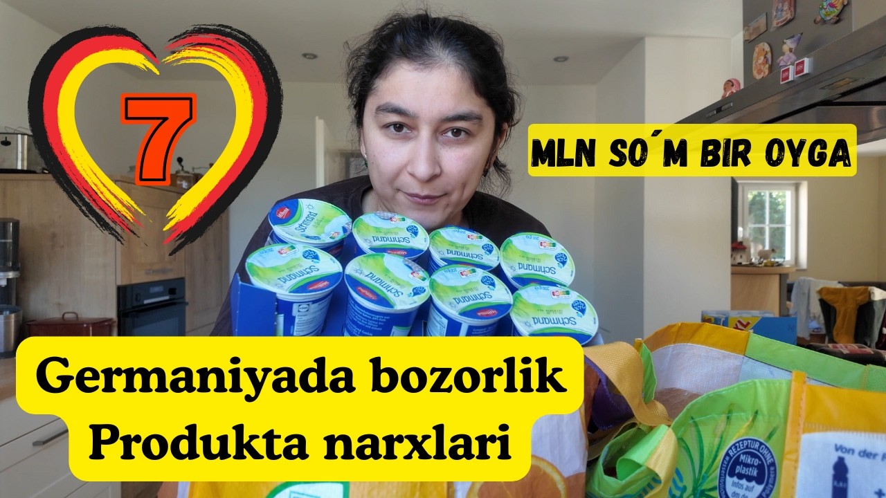 7 MLN so´m BIR OYGA IKKI KISHILIK OILA XARAJATLARI...Germaniyada hayot..