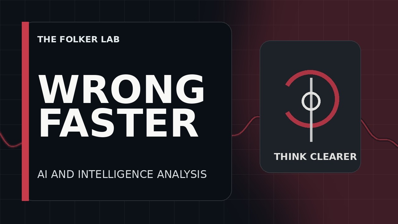 Wrong Faster? AI Meets Intelligence Analysis