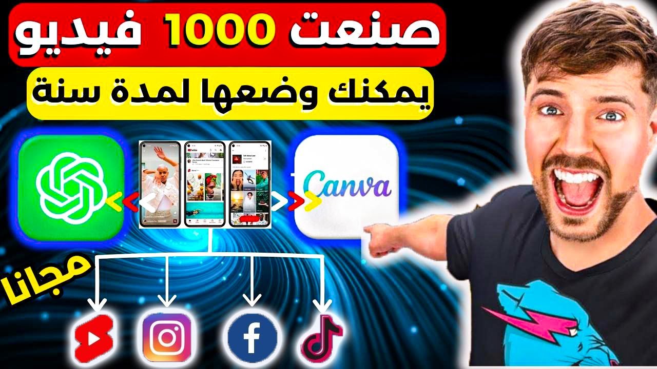 كيفية صناعة 1000 فيديو على اليوتيوب بالذكاء الاصطناعي وقابلة لتحقيق الربح I دليل تعليمي خطوة بخطوة