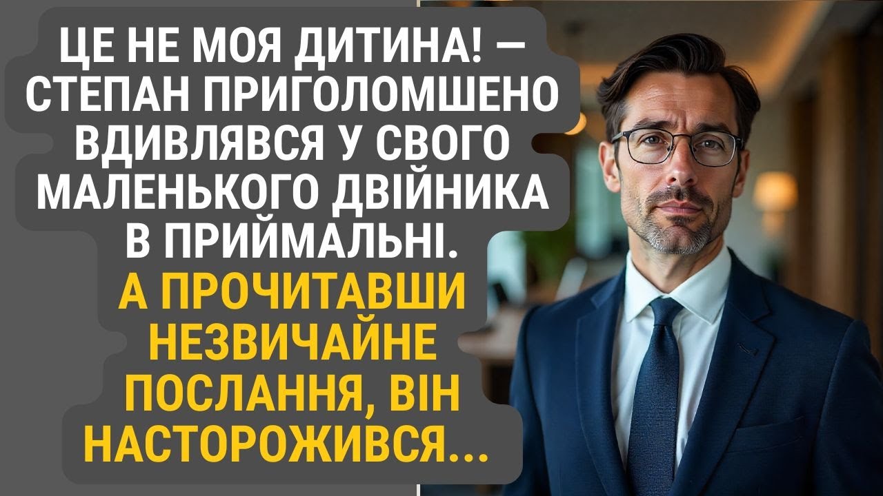 Це неймовірно! — Степан приголомшено вдивлявся у свого маленького двійника в приймальні...