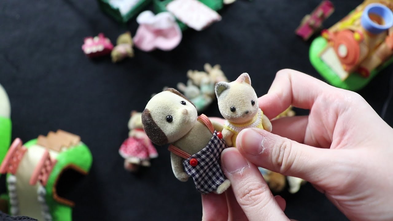 ASMR | Childhood Toys | Cleaning Sylvanian Families Calico Critters Collection