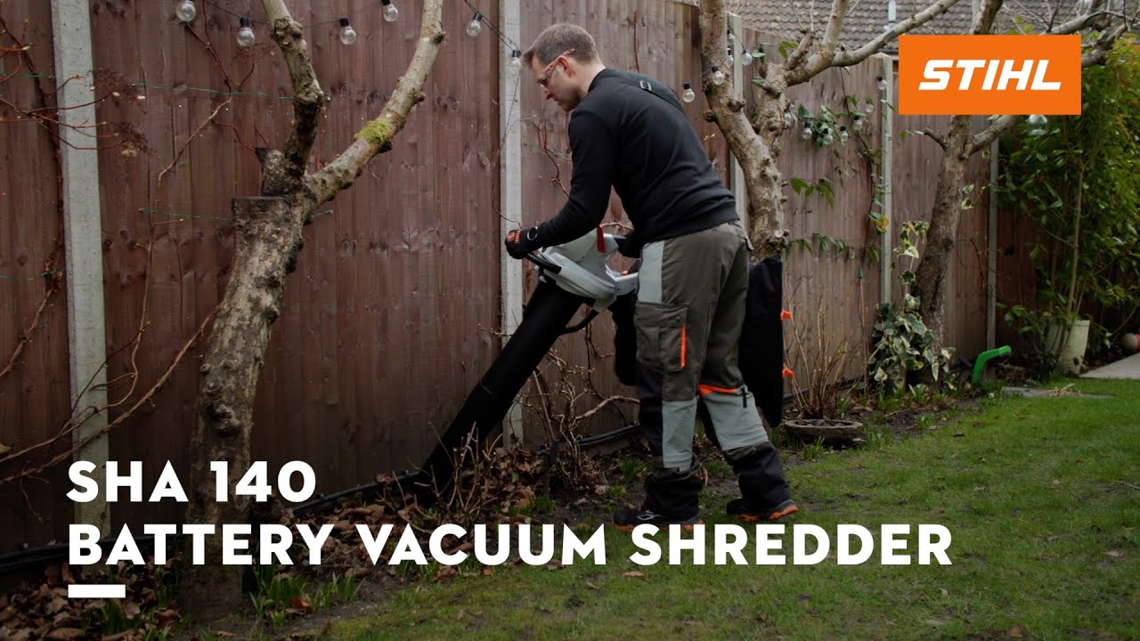 Аккумуляторный пылесос-измельчитель STIHL SHA 140 | Вакуумный измельчитель листьев | Система STIH...