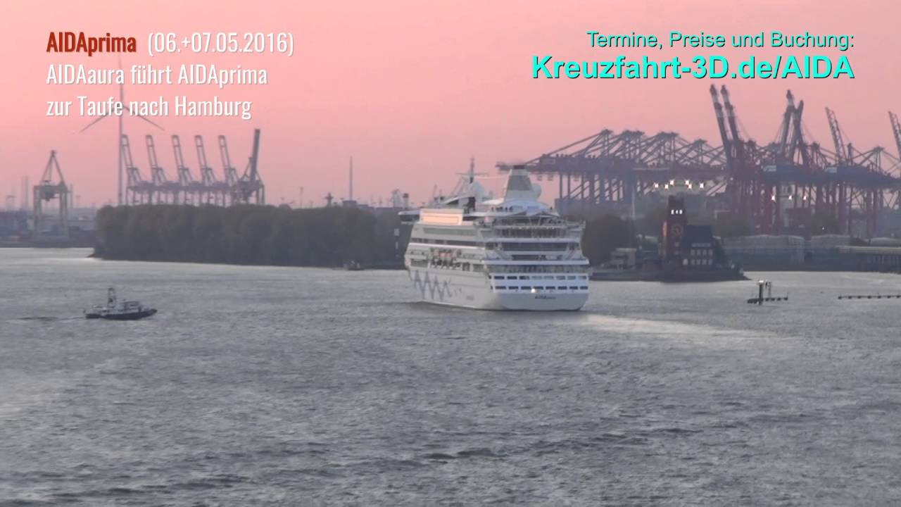 AIDAprima - Einlaufen in Hamburg mit AIDAaura zum Hafengeburtstag